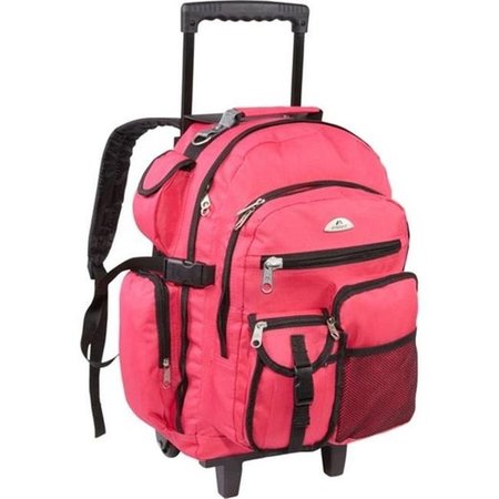 BETTER THAN A BRAND Deluxe Wheeled Backpack - Hot Pink BE22650